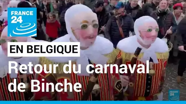 Belgique : retour du carnaval de Binche, une édition record • FRANCE 24