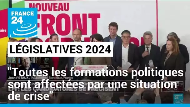 Législatives : "Toutes les formations politiques sont affectées par une situation de crise"