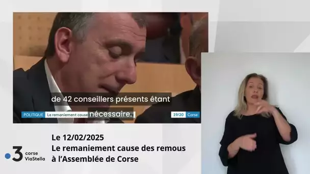 12.02.2025 Le remaniement cause des remous à l'Assemblée de Corse