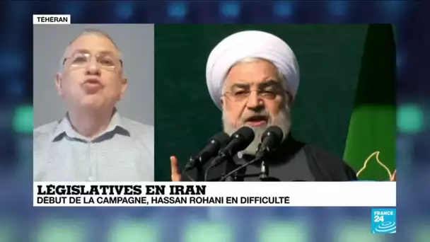 Législatives en Iran : début de la campagne, Hassan Rohani en difficulté