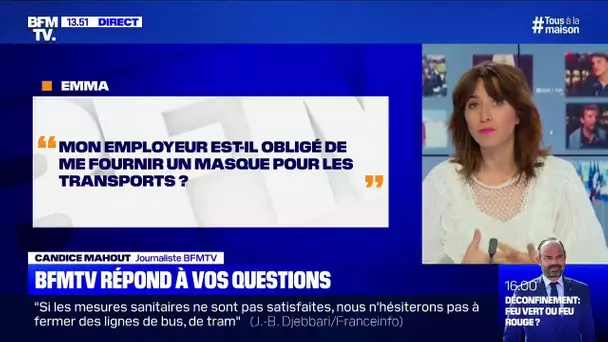 Mon employeur doit-il me fournir un masque pour les transports? BFMTV répond à vos questions