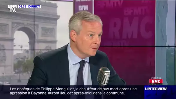 Le ministre de l'économie Bruno Le Maire était face à Laurent Neumann sur RMC et BFMTV