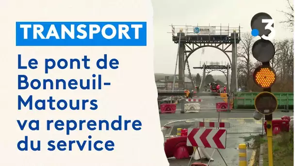 Le pont de Bonneuil-Matours reprend du service dans la Vienne