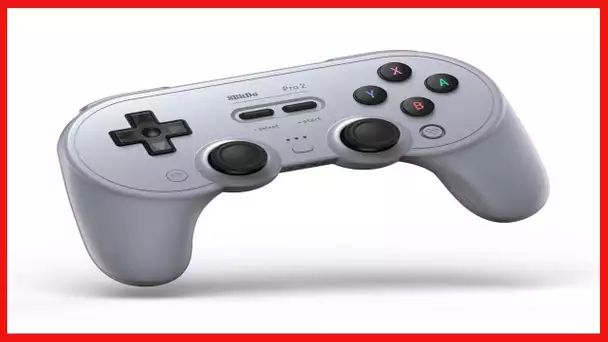 8BitDo Pro 2 Bluetooth Controller for Switch/Switch OLED, PC, macOS, Android, Steam & Raspberry Pi