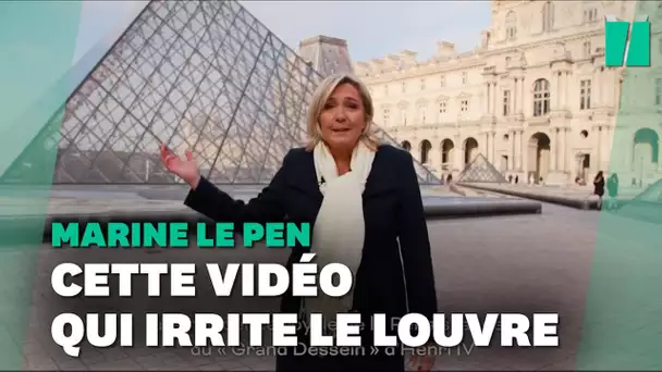 Le Louvre réclame le retrait de cette vidéo de Marine Le Pen