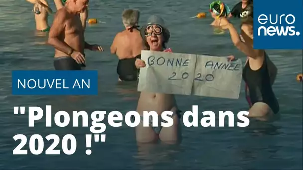 "Plongeons dans 2020 !" Le 1er janvier,  la tradition du bain de mer persiste