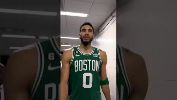 Listen to Jayson Tatum After Celtics OT W over the Warriors | #Shorts