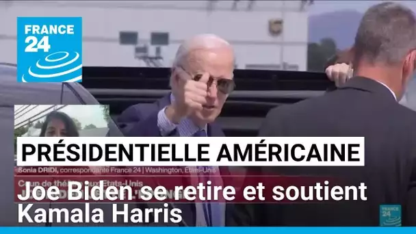Etats-Unis : Joe Biden renonce à sa candidature et annonce soutenir celle de Kamala Harris