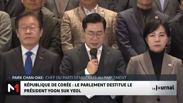 République de Corée : Le parlement destitue le président Yoon Suk Yeol