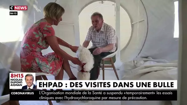 Ehpad : une bulle gonflable pour des visites en toute sécurité