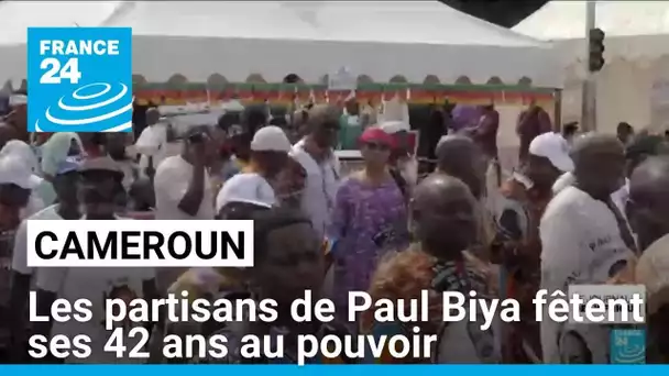 Cameroun : les partisans de Paul Biya fêtent ses 42 ans au pouvoir • FRANCE 24