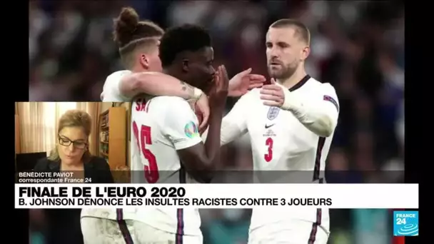 Finale de l'Euro 2021 : B. Johnson dénonce les insultes racistes contre trois joueurs