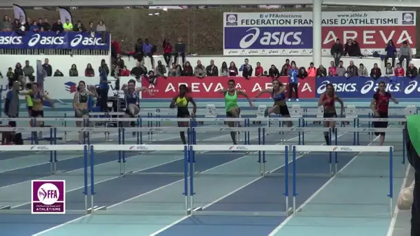 Nantes 2015 : Finale 60 m haies Juniors F (Laura Valette en 8&#039;&#039;39)