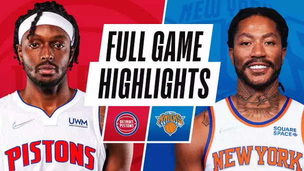 PISTONS at KNICKS | NBA PRESEASON FULL GAME HIGHLIGHTS | October 13, 2021