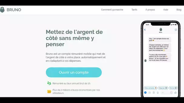 La solution : Bruno, un compte rémunéré mobile et gratuit