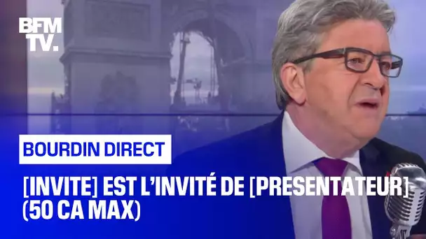 Jean-Luc Mélenchon face à Jean-Jacques Bourdin en direct - 19/10