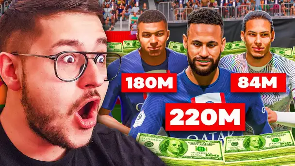 J'ai acheté les joueurs les plus CHERS de l'HISTOIRE sur FIFA 23