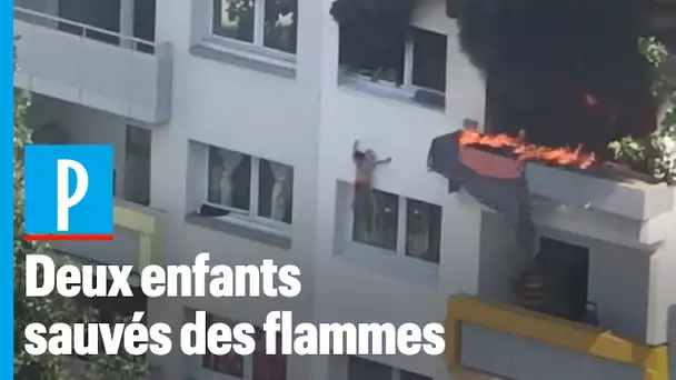 Ils sauvent deux enfants sautant d’une fenêtre pour échapper à un incendie