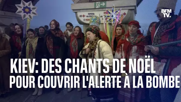 Ukraine: ils entonnent des chansons de Noël dans le métro pendant une alerte à la bombe