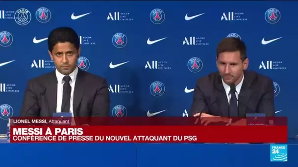 REPLAY - Messi à Paris : conférence de presse du nouvel attaquant du PSG • FRANCE 24