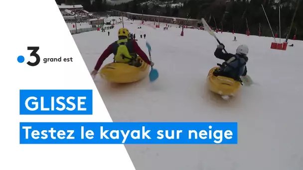 Découvrez le kayak sur neige à Gérardmer