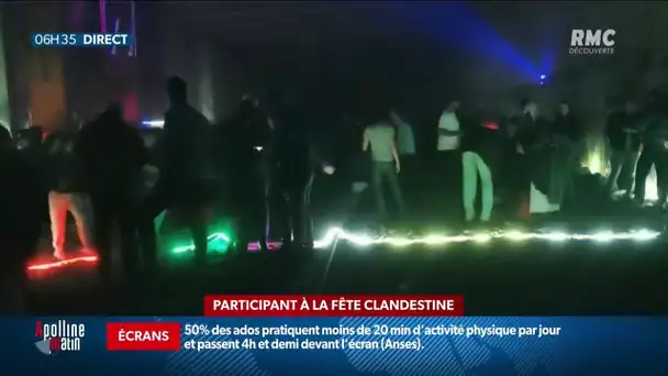 Soirée clandestine dans une friche du 13ème arrondissement à Paris