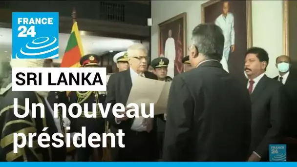 Sri Lanka : le nouveau président prête serment en pleine crise économique • FRANCE 24