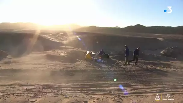 Dakar-2020 : revoir la chute d'Adrien Van Beveren, qui l'a contraint à l'abandon