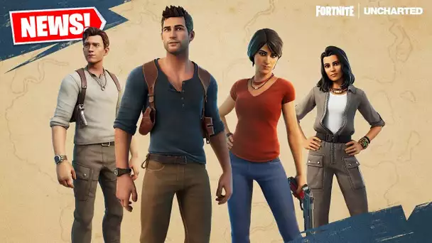 TRAILER FORTNITE X UNCHARTED ! "NATHAN DRAKE & CHLOE FRAZER" SKINS ! (FORTNITE NEWS)