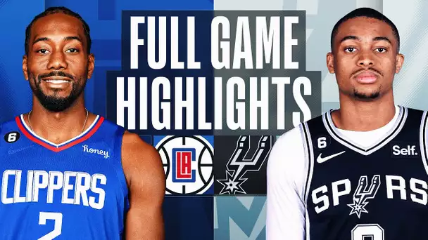 CLIPPERS at SPURS | FULL GAME HIGHLIGHTS | January 20, 2023