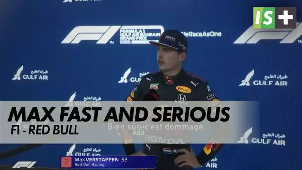 Max Verstappen, fast and serious