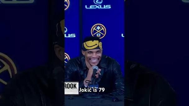 Russ’ reaction to this Jokic stat was priceless 😂