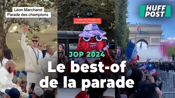 Phryge, Léon Marchand et bonne ambiance : le best-of des Jeux à la parade des champions