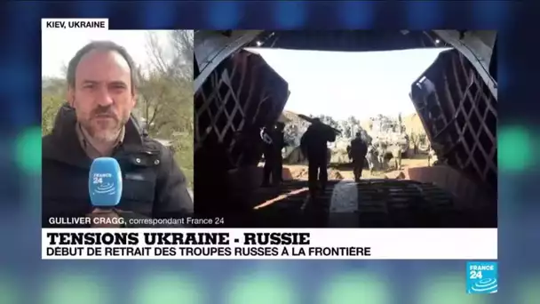 Tensions dans le Donbass : début du retrait des troupes russes à la frontière avec l'Ukraine