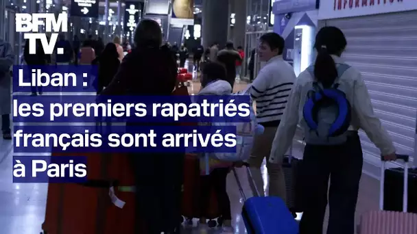 Liban: les premiers rapatriés français sont arrivés à Paris