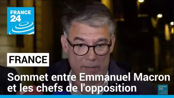 Sommet entre Emmanuel Macron et l'opposition : les chefs de la gauche se disent "déçus"