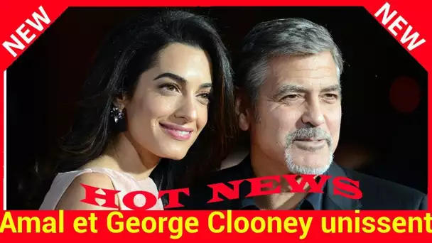 Amal et George Clooney unissent leurs forces dans un nouveau combat