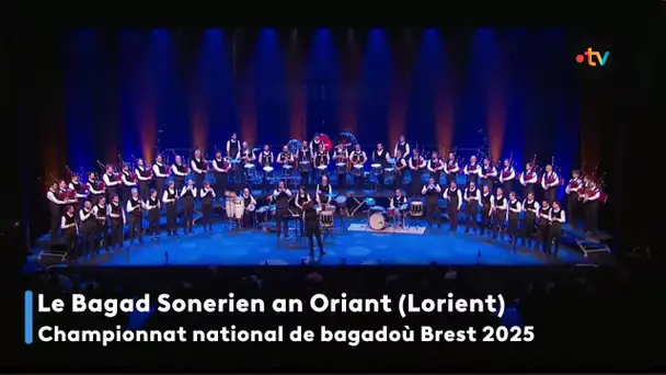 Bagad Sonerien an Oriant (Lorient) au championnat des bagadoù 2025