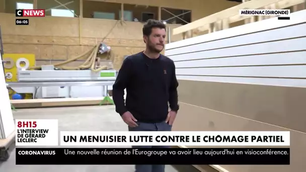 Confinement : un menuisier lutte contre le chômage partiel