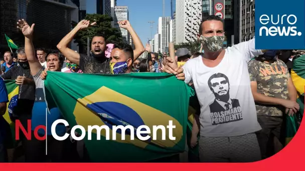 Au Brésil, les pro et anti-Bolsonaro s'affrontent