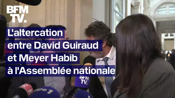 "Barre-toi d'ici!": l'altercation tendue entre David Guiraud et Meyer Habib