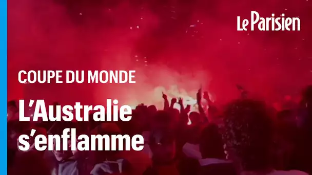 Coupe du monde : à 4 heures du matin, les Australiens en feu à Melbourne pour fêter leur victoire fa