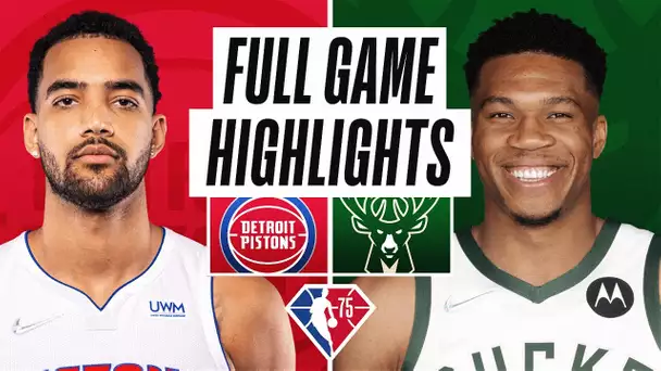 PISTONS at BUCKS | FULL GAME HIGHLIGHTS | November 24, 2021