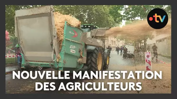 Nouvelle manifestation d'agriculteurs : ils protestent contre la directive nitrate