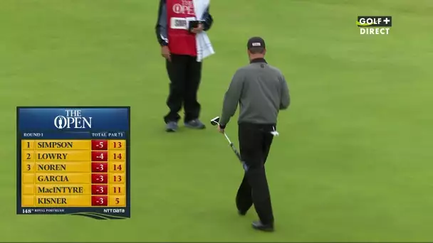 Webb Simpson prend la tête avec ce magnifique putt