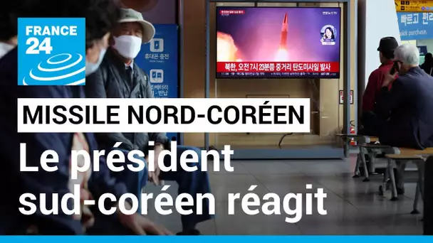 Le président sud-coréen promet une "réponse ferme" au lancement de missile nord-coréen