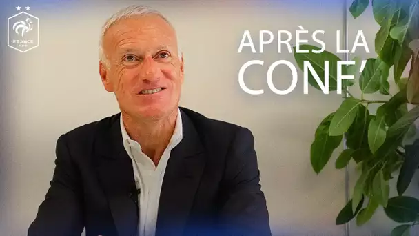 Avec Didier Deschamps après la conf'