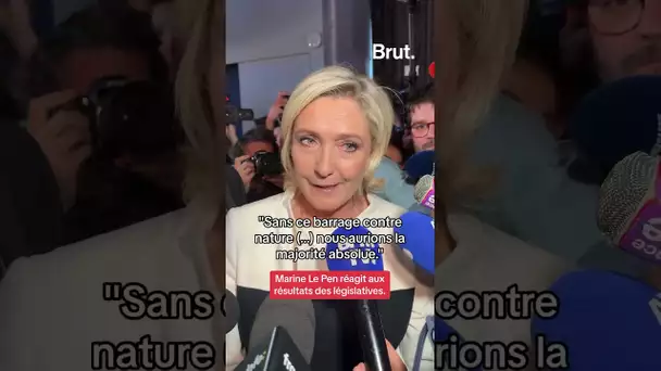Voici la réaction de Marine Le Pen aux résultats du deuxième tour des élections législatives 2024.
