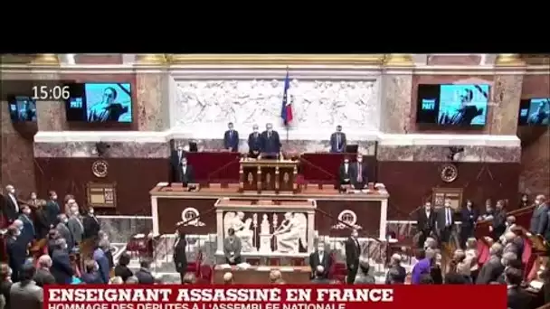 L'Assemblée nationale observe une minute de silence en hommage à Samuel Paty