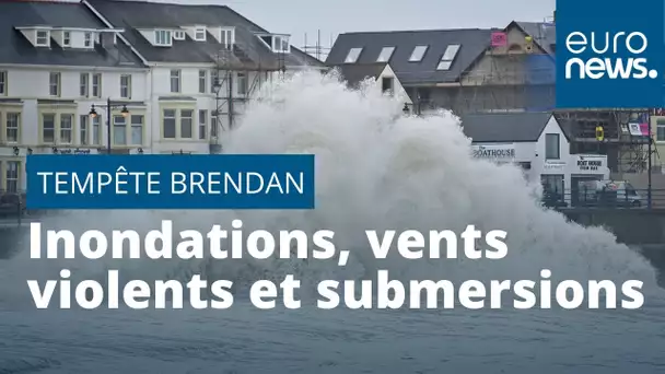 La tempête Brendan engendre alertes inondations, vents violents et submersions